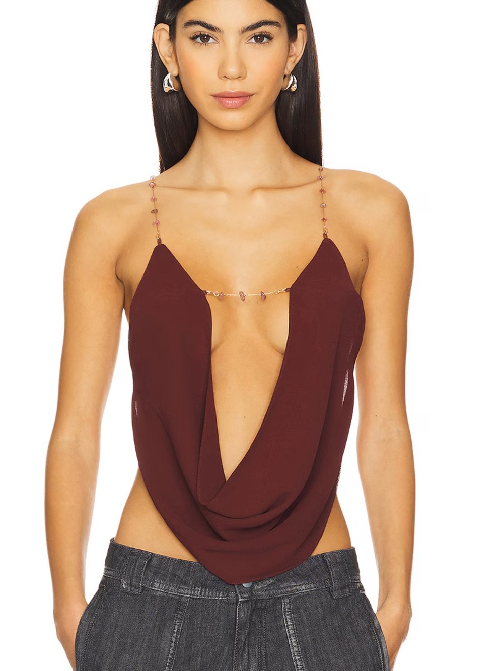 Jaded London Cowl Neck Top